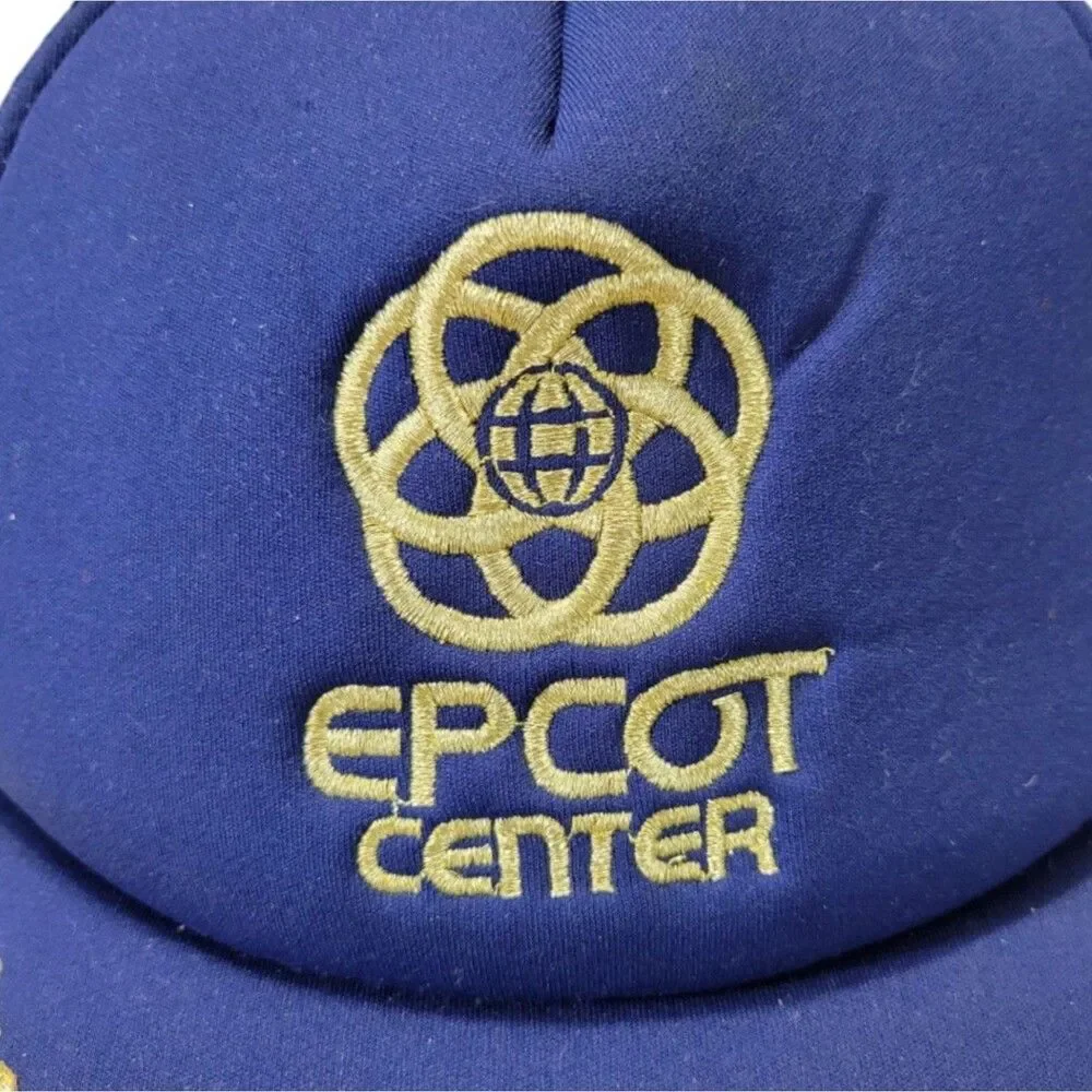 Vintage Disney Hat OSFM Vintage Epcot Center Hat Vintage Trucker Hat Snap Back
